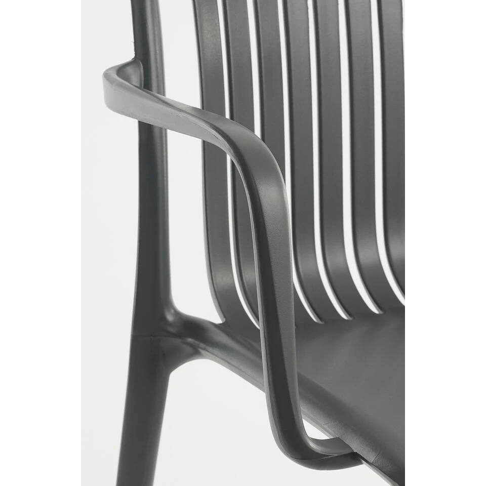 Mica Decorations Paloma Tuinstoel - Polypropyleen - Grijs 5 Mica Decorations Paloma Tuinstoel - Polypropyleen - Grijs - Afbeelding 3