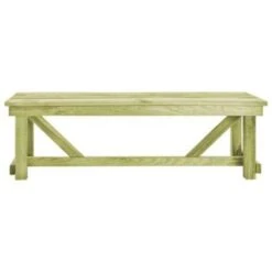 VidaXL - Bank - Bruin - Geïmpregneerd Grenenhout - 140 X 38 X 45 Cm -VIDAXL Winkel 25ce533cf8954ac1ae664c4c681cee9a