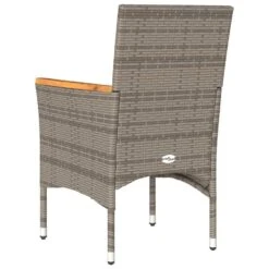 VidaXL - Tuinstoelen - Kussens - Grijs - Poly Rattan - 2 Stuks -VIDAXL Winkel 27148e96b4f340de8594b0a9553b7525