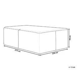 CHUVA - Beschermhoes - Zwart - 275 X 230 X 70 Cm - Polyester -VIDAXL Winkel 2aa14902108b42eb962be77c90749a8e