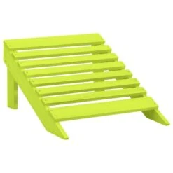VidaXL - Tuinstoel Adirondack - Groen - Hout - Met Voetenbank -VIDAXL Winkel 2d6c2351f4374c5f851366081bf739b5