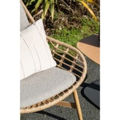 Castello Lounge Fauteuil - Light Teak Look - Natural Rotan-merino Sand -VIDAXL Winkel 2fd99a74a32c43a7b1fde4bd8bff01be