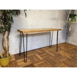 Sens-Line - Suarez Bijzettafel - Tuintafel - 118cm - Bruin -VIDAXL Winkel 30b0d6ec38d94ee29eda1d00593e7a42