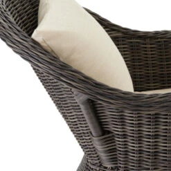 TecTake® Set Van 4 Wicker Stoelen - Weerbestendig Met Kussens - Grijs -VIDAXL Winkel 30dd8e34ad2140dda38e739301df988e 1