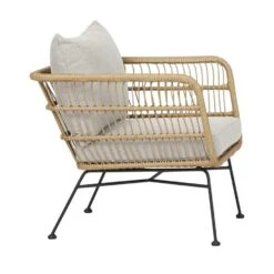 Lisomme Dax Rotan Tuinstoel Naturel Met Kussens Beige -VIDAXL Winkel 3123bf53d5304be1b1f5ba1e3eb402a2