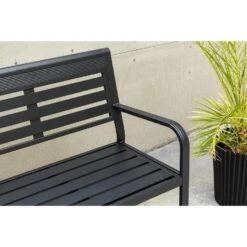 Svea - Layla Tuinbank - 125 Cm - Zwart -VIDAXL Winkel 324e9e36eecf4db5818d98be313f5413