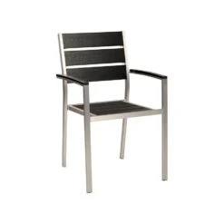 Beliani Tuinstoel VERNIO - Zwart Kunsthout -VIDAXL Winkel 32dc07101373452699adf5d0b266340e