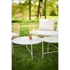 Lisomme Dax Rotan Tuinbank Zand - Met Zitkussens -VIDAXL Winkel 33b57babd8f94236ab9df93e9fbb6845