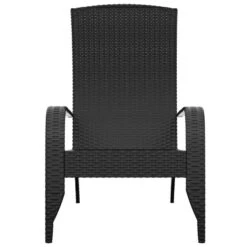 VidaXL - Tuinstoel Adirondack - Zwart - Poly Rattan -VIDAXL Winkel 35f36058de5c471ba09e69edad926e0e