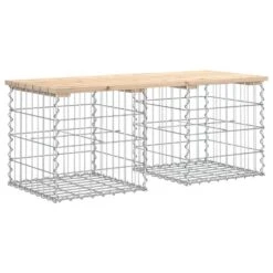 VidaXL - Tuinbank Schanskorfontwerp - Massief Grenenhout - 103x44x42 Cm -VIDAXL Winkel 361ecc3c919e481a85a16331f9d20f68