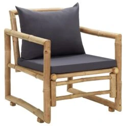 VidaXL Tuinstoelen Met Kussens 2 St Bamboe -VIDAXL Winkel 366ecf592f304e6b97cb136430145e09