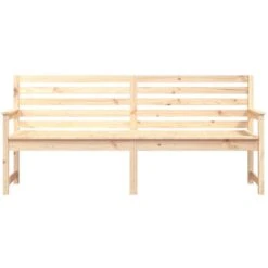 VidaXL - Tuinbank - Naturel - Massief Grenenhout - 203.5x48x91.5 Cm -VIDAXL Winkel 36effab1714e467b86c49ef90db75ad5