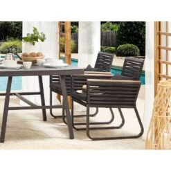 Beliani Tuinstoel CANETTO - Zwart Aluminium -VIDAXL Winkel 37285d9b757f43a9b0e4d475c9871fdb