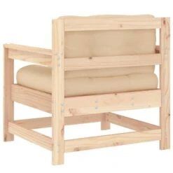 VidaXL - Tuinstoelen - Bruin - Grenenhout - 2 Stuks - Met Kussens -VIDAXL Winkel 3819771deca9471ba64ac26a2c696621