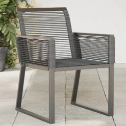 VidaXL - Tuinstoelen - Zwart - Poly Rattan - 4 Stuks - 53x59x79 Cm -VIDAXL Winkel 39a3a6637a5c4543a78ed5d685c31e51