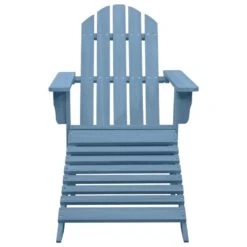 VidaXL - Tuinstoel Adirondack - Blauw - Hout - Met Voetenbank -VIDAXL Winkel 39e3ca1d08484cefb939ad7f933f17f1
