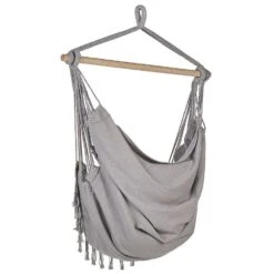 BONEA - Hangstoel - Lichtgrijs - Katoen -VIDAXL Winkel 3a9db06cd7044653817af041da91b871