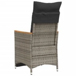 VidaXL - Tuinstoel - Grijs - Poly Rattan -VIDAXL Winkel 3ab9c12918344e1686b8204f8d7d2069