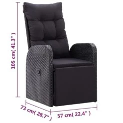 VidaXL - Zitstoel - Zwart - Poly Rattan -VIDAXL Winkel 3c07dbaf0cfc4796b5ba56654d04f89a