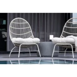 Svea - Ines Outdoor Loungestoel - Wicker - Wit -VIDAXL Winkel 3c485262354844ea8945236e10aea5f9