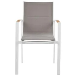 BUSSETO - Tuinstoel Set Van 4 - Grijs - Aluminium -VIDAXL Winkel 3d05881de2864f5e982786ca06e2a4ec