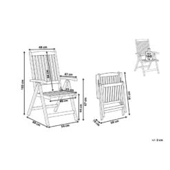 AMANTEA - Tuinstoel - Donkere Houtkleur - Acaciahout 16 AMANTEA - Tuinstoel - Donkere Houtkleur - Acaciahout -VIDAXL Winkel 3de782033e3b4fffa747ef027c5cd821