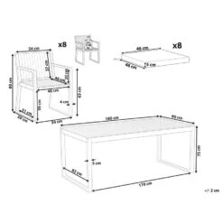 SASSARI II - Tuinset Voor 8 - Lichthout/Wit - FSC Acaciahout 16 SASSARI II - Tuinset Voor 8 - Lichthout/Wit - FSC Acaciahout -VIDAXL Winkel 3e2aa38c03934d04834cd6fdaac20ce5