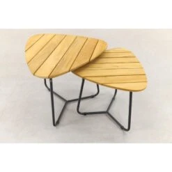 4 Seasons Verdi Set Van 2 Teak Driehoekige Salontafels -VIDAXL Winkel 3fbe4d4ac27f4ac2a5db774e04807d3a
