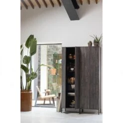 WOOOD Banco Tuinstoel - Hout/Metaal - Nature - 78x68x82 -VIDAXL Winkel 44e8b407648043cdb3974174019d9ab4