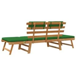 VidaXL - Tuinbank 2-in-1 - Groen - Acaciahout - 190 Cm - Met Kussens -VIDAXL Winkel 4527d0980b8f42feb5d590572810316f