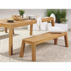 Beliani Tuinbank LIVORNO - Lichte Houtkleur Acaciahout -VIDAXL Winkel 4555344307ae428996bda08c685031e3