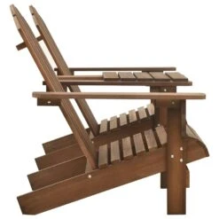 VidaXL Tuinstoelen Adirondack Met Tafeltje Massief Vurenhout Bruin -VIDAXL Winkel 45d705bd6c064de693a0299f9bb009e8