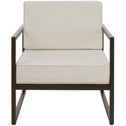 Tectake - Tuin-loungefauteuil Comosa, XXL-kussens, Bruin / Beige -VIDAXL Winkel 49598a1edfff4d8da528f2bd2e177d06