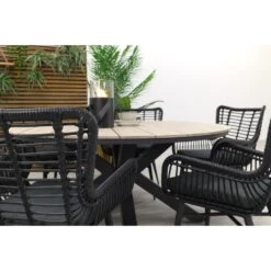 Garden Impressions Edison 148 Cm. - Ronde Tuinset / Jasmine Black -VIDAXL Winkel 49f6cab2a33a467996bf8e97a33e8862