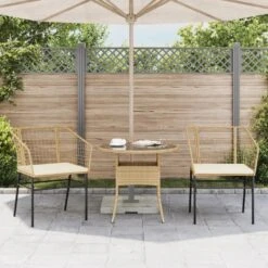 VidaXL - Tuinstoelen - Kussens - Bruin - Poly Rattan - 2 Stuks -VIDAXL Winkel 4a4bd1aa9e57482ea2c77ef76712b62d