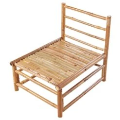 CERRETO - 1-zits Module - Wit - Bamboe -VIDAXL Winkel 4b253c123b094eca8e803358f110d004