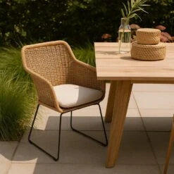 Lisomme Loki Rotan Tuinstoel Naturel - Met Zitkussen -VIDAXL Winkel 4cedf05472fa4fecaf47c24f5c441d34