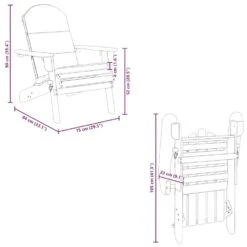 VidaXL - Adirondack Tuinstoel - Kussens - Bruin - Acaciahout -VIDAXL Winkel 4e041688ac224cb6847b5795132d3e19