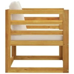 VidaXL - Tuinstoel - Crème - Acaciahout - Met Kussens -VIDAXL Winkel 4ebb90d78cf6417fbc045d0e51d61b9f