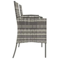 VidaXL - Tuinbank 2-zits Met Tafeltje - Antraciet - Poly Rattan -VIDAXL Winkel 4eec3b7449ce4235a7e330d3545323a5