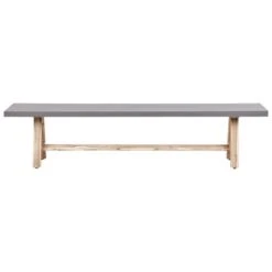 TONNARE - Tuinbank - Licht Hout - 200 Cm - Beton -VIDAXL Winkel 4f9257cea3b44f2fa17855534d634e13