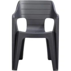 Keter Stapelstoel Bilbao - Antraciet - 79x57x57cm -VIDAXL Winkel 50101064 0100