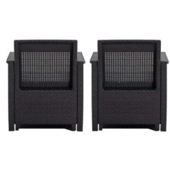 Keter Loungefauteuils Emma (2 Stuks) - Grijs -VIDAXL Winkel 50101073 0901