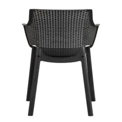 Keter Stapelstoel Eva - Antraciet -VIDAXL Winkel 50101078 0900