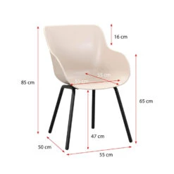 Hartman Kuipstoel Amaya - Kunststof/aluminium - Zand -VIDAXL Winkel 50101133 9096