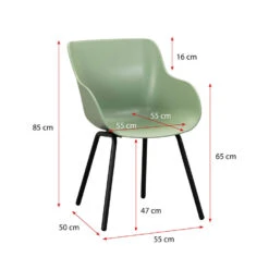 Hartman Kuipstoel Amaya - Kunststof Aluminium Groen -VIDAXL Winkel 50101135 9096