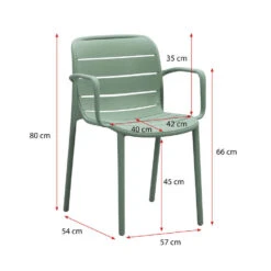 Stapelstoel Nice - Kunststof/lichtgroen -VIDAXL Winkel 50101147 9096