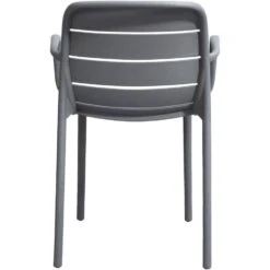 Stapelstoel Nice - Kunststof/antraciet -VIDAXL Winkel 50101149 0900