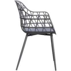 Terrasstoel Frejus - Kunststof/antraciet -VIDAXL Winkel 50102143 8000