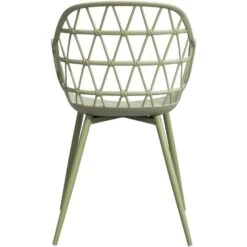 Terrasstoel Frejus - Kunststof/groen -VIDAXL Winkel 50102144 0900